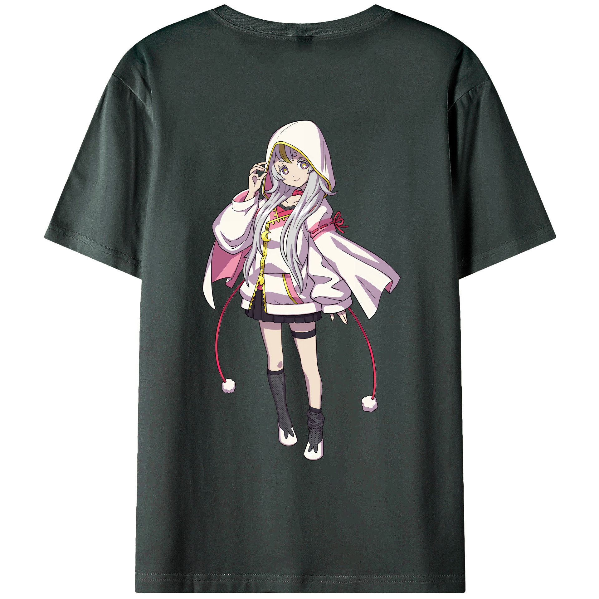 （画像用） 妖怪ウォッチ Yo-kai Watch 綿100％ メンズ半袖Tシャツ（バックプリント） 通気性